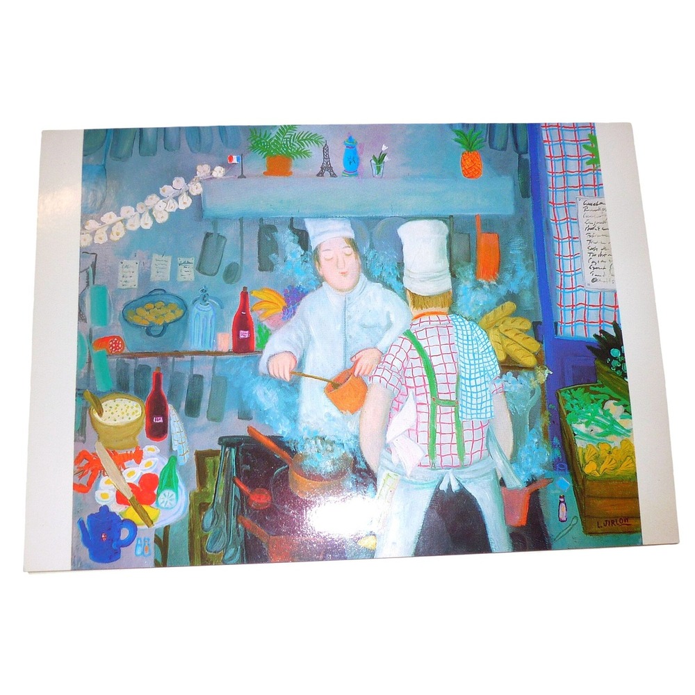 Vtg 1982 Lennart Jirlow Bon Appetit Birthday Card Marcel Schurman French Chef